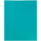 JAM Paper Plastic 2 Pocket School POP Folders, Teal Blue, 96 Pack-Finish: smooth