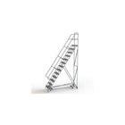 Tri-Arc Manufacturing All Directional Rolling Ladder, No. of Steps: 13, Platform Height: 130" (KDED113242)-No. of Steps: 13