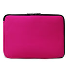 Vangoddy 15.6" Neoprene Laptop Sleeve - Pink-Front zippered compartment is great for holding accessories