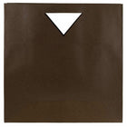 Jam Paper Heavy Duty Die Cut Gift Bags with Triangle Handle - Large - 15" x 5 1/2" x 15" - Chocolate Brown - 3 Pack-Quantity: Sold Individually