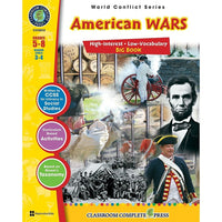 Livre numérique : American Wars Big Book (format PDF, téléchargement pour 1 utilisateur), ISBN 978-1-55319-554-2, 5e à 8e année-Vous recevrez deux courriels : un confirmant toute la commande et l'autre avec un bouton Download Software (Télécharger le logiciel). Vous pouvez télécharger immédiatement ou revoir votre courriel pour télécharger plus tard.