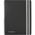 Cambridge Project Notes Poly Business Notebook, 9-1/2" x 7-1/4", 160 pages-Professional poly cover notebook with twin black wire binding and secure bungee elastic closure incorporates an element of subtle style