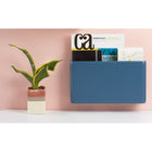 Poppin Wall Pocket - Slate-Removable adhesive strips hold up to 2lbs, magnets hold up to 1lb, and screws hold up to 15lbs