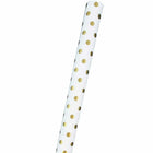 JAM Paper Gift Wrap - Polka Dot Wrapping Paper - 25 Sq Ft per Roll - White with Gold Foil Dots - 2 Pack-White with Gold Foil Dots Wrapping Paper, colourful Wrapping Paper will make anyone excited to find out what’s inside