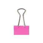 JAM Paper Binder Clips, Small, 19mm, Pink Binderclips, 5 packs of 25 (334BCPig)-Pink