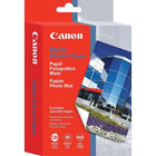 Canon Matte Photo Paper, 4" x 6", 120-Sheets-This heavyweight paper is ideal for printing pictures with a matte finish. Matte Photo Paper's bright white base produces vibrant colours for excellent looking photographic results.