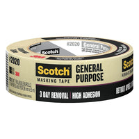 Scotch General Purpose Masking Tape, 2020-36A, 36 mm x 55 m-Ideal for general home and office use