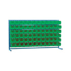 Kleton Louvered Rack & Bins Combinations, 72 Bins, 72" W x 15" D x 40" H-Depth: 15"