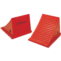 Checkers Industrial Products General Purpose Polyurethane Wheel Chocks, Max Tire Diameter: 35" (UC1500-4.5)-Material: Polyurethane