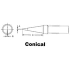 ET Series Tips for TEF891 Soldering Pencil, BW092, ET Series Tips for TEF891 Soldering Pencil, Conical, 12 Pack-ET Series Tips for TEF891 Soldering Pencil, Conical