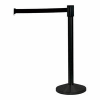 Eddie's Hang-Up Display - Ceinture noire rétractable de 6-1/2' - Noir - Paquet de 2-Contrôle des foules - Stanchion