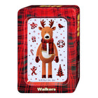 Walkers Polar Bear and Reindeer Tin with Scottish Festive Shapes Shortbread Assortment - 250g - 2 Pack-Kosher