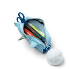 Bondstreet Kids Pencil Case - Mint Glitter Unicorn Print-Dimensions: 7.75" W x 3.25" H x 2" D