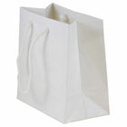 JAM Paper Gift Bags with Rope Handles - Small Square - 6.5" x 6.5" x 3.5"- White Glossy - 100 Pack-Size: Small Square (6.5 x 6.5 x 3.5 inches)