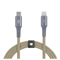 LOGiiX Piston Connect Braid USB-C to Lightning - 1.5M - Starlight-Charge your iPhone up to 3x faster with a USB C to lightning cable