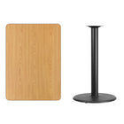 Flash Furniture – Table bistro en stratifié fini naturel de 30 x 42 po avec base circulaire de 24 po (XUNT3042TR24B)-Table d'hospitalité à hauteur de bar