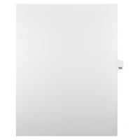 Mark Maker Legal Tabs - Letter Size - White - 1/25th cut - 25 tabs per package - 5 packages Pack - Number 162-White Single Tabs