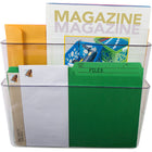 Storex Wall Files - Letter Size - Clear - 12 Pack - 6 Sets of 2-Includes 3 mounting options: anchor and screw, double-sided tape, and pocket clip