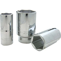 Gray Tools 1" X 3/4" Drive, 6 Point Deep Length, Chrome Finish Socket-Size: 1"