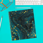 Five Star 1-Subject Notebook - 200 Pages - 10-1/2" x 8" - Fluid Galaxy-Pocket page dividers separate subjects and provide convenient storage for loose sheets