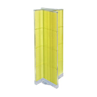 Azar Displays Pegboard Floor Display Pinwheel Spinner, 16" x 60", Yellow (700420-YEL)-Yellow plastic