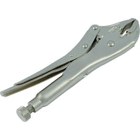 Dynamic Tools 7" Locking Pliers, Curved Jaws-Unique release lever design prevents painful accidental pinching of hands and fingers.
