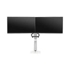 Double moniteur support de bureau Heavy Duty pour les écrans et moniteurs 24 à 32 po de North Bayou - F32B, Blanc-Poids supporté: 4,4 à 33 lbs