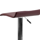 Flash Furniture – Tabouret de bar ajustable contemporain en vinyle bourgogne et à pied chromé (DS801CONTBURG)-Siège réglable en hauteur par vérin à gaz