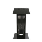 Urbann K3 Lectern No Wheels - Aluminum - Charcoal-610 mm x 510 mm x 1143 mm (24" x 20" x 45")