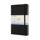 Moleskine Hard Cover Art Sketchbook - Medium - 4.5" x 7" - Black-Acid-free ivory coloured paper