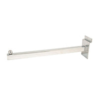 Can-Bramar Straight Arm For Slatwall, 12", Chrome, 25 Pack-Straight arm for slatwall