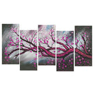 Design Art Large Blossoming Beauty Gallery-Wrapped Canvas Print, (PT1084-5P-PINK)-Print