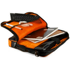 Vangoddy 15.6" Laptop Messenger Bag - Orange-Top dual zip-around closure