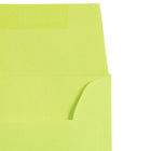 JAM Paper 4bar A1 Envelopes, 3.63 x 5 1/8, Brite Hue Ultra Lime Green, 1000 Pack (155438B)-Closure: Gum