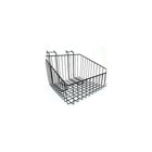 Wamaco Slanted Slatwall/Gridwall Wire Basket - 12"W x 12"D x 8"H - Black - 2 Pack-Size: 12"W x 12"D x 8"H