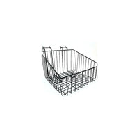 Wamaco - Panier en fil de fer pour panneau à fentes/grillagé, 12 larg. x 12 prof. x 8 haut. po, noir, paquet de 2-12 larg. x 12 prof. x 8 haut. (po)