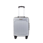 Air Canada Milan 20" Hardside Carry On Spinner Luggage - Silver-Durable and impact-resistant Polycarbonate construction for ultimate protection