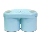 Koolatron – Machine à crème glacée de luxe Double Treat, bleu-Un moyen pratique de préparer de délicieuses crèmes glacées maison.
