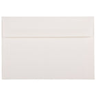 JAM Paper Enveloppe Strathmore A8, papier recyclé, blanc brillant, 250/paquet-Enveloppe en papier recyclé au fini toilé blanc brillant