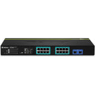 TRENDnet 16-Port Gigabit Web Smart PoEPlus Switch-2 shared SFP slots