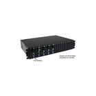 StarTech Gigabit Ethernet Multi Mode Fiber Media Converter SC 550m, 1000 Mbps-Supports standalone operation, or installation into the ETCHS2U Rackmount Chassis