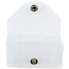 JAM Paper Plastic Business Card Case with Snap Closure, Clear, 5 Pack (368668g)-Material: Plastic