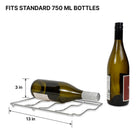 Koolatron 18 Bottle Slim Dual Zone Wine Cooler, 1.9 cu. ft (53L) Freestanding Wine Fridge - Black-Adjustable leveling legs