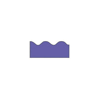 Trend T-91255 39' X 2.25" Scalloped Solid Terrific Trimmer, Purple, 108 Pack (T-91255)-Bulletin board trimmers can be used to embellish classrooms of prekindergarten to grade 12 students