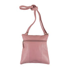 Champs Leather Ultimate Organizer Crossbody Bag with RFID - Pink-The back zip pocket offers easy access to your most used items