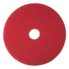 3M Professional Floor Cleaning Pads for Spray Buffing - Red - 20" - 5 Pack-Also designed for spray buffing