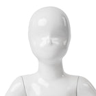 Can-Bramar RPK-3 Infant Abstract Fibreglass Mannequin - Seated Pose - Glossy White-Glossy White finish