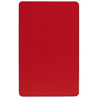 Flash Furniture 24''W x 48''L Rectangle Activity Table with 1.25'' High Pressure Top and Standard Height Adjustable Legs, Red-Shape: Rectangle