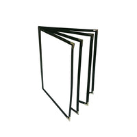 Futech 8-View Menu Holder BLK 8-1/2"W x 11"H, Black, 10 Pack-8-1/2"W X 11"H
