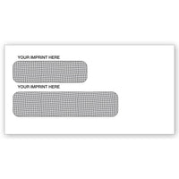 Deluxe Double Window Confidential Self-Seal Envelopes, 6-7/8" x 3-5/8", 500 Pack (5025C-500)-Double window, confidential self seal